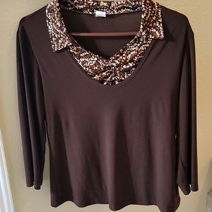3/4 Sleeve Blouse, L
